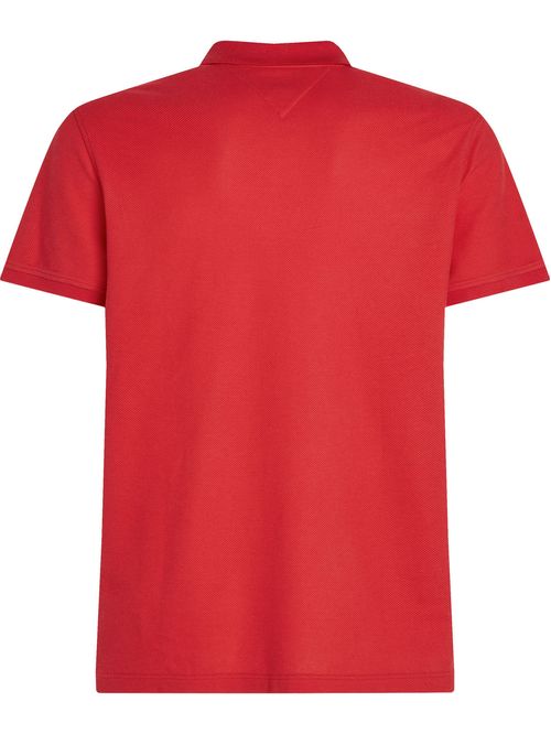 Polo de corte regular con logo vertical