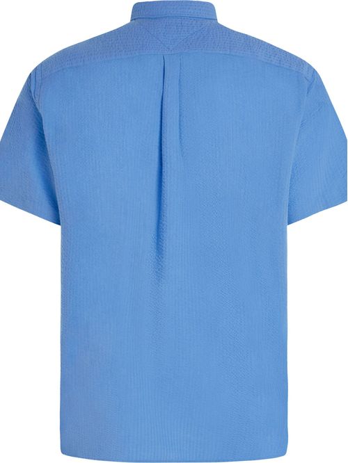 Camisa seersucker de corte regular