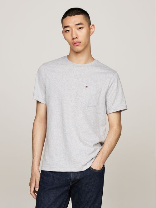 T-shirt essential con bolsillo frontal