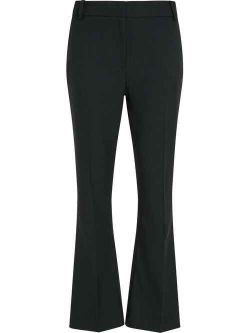 Pantalón acampanado con logo esmaltado