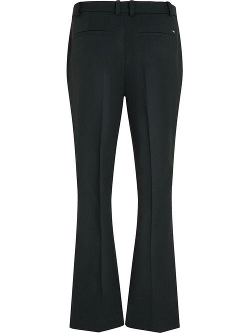 Pantalón acampanado con logo esmaltado