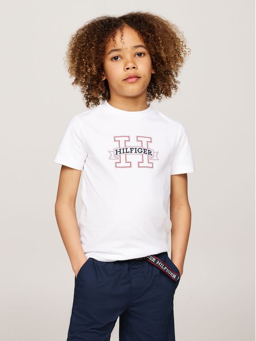 T-shirt con logo del monotipo Hilfiger