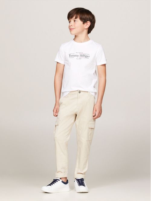 T-shirt de cuello redondo con logo estampado