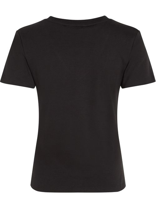 T-shirt de rayas con cuello en V