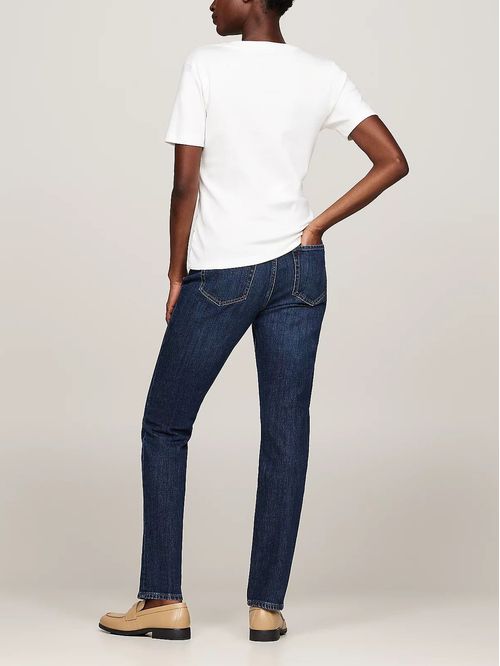 T-shirt de rayas con cuello en V