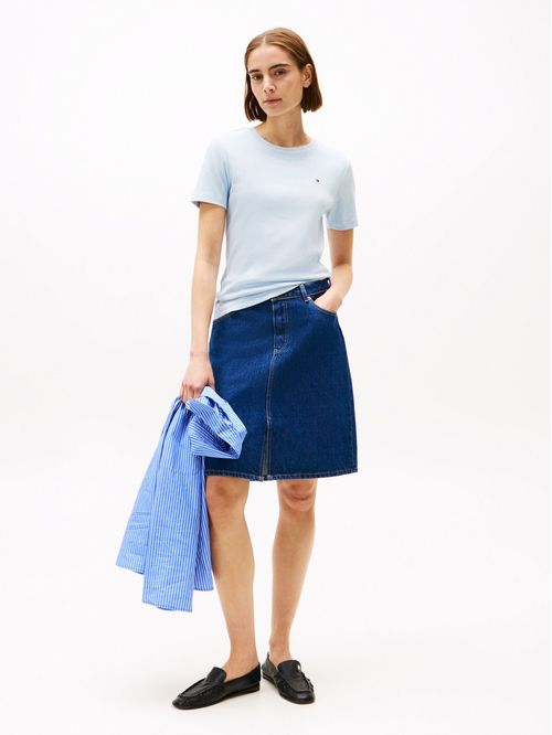 T-shirt de cuello redondo con corte slim