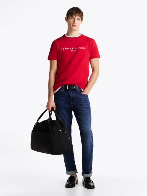 T-shirt con logo bordado