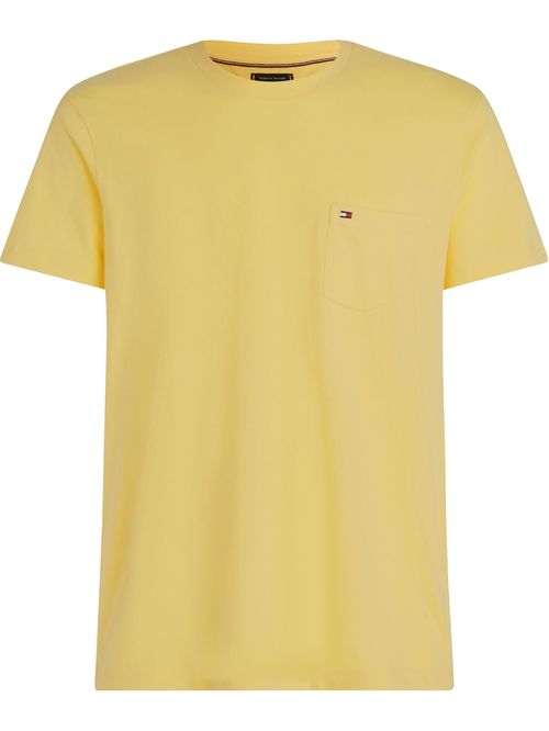 T-shirt de cuello redondo con bolsillo