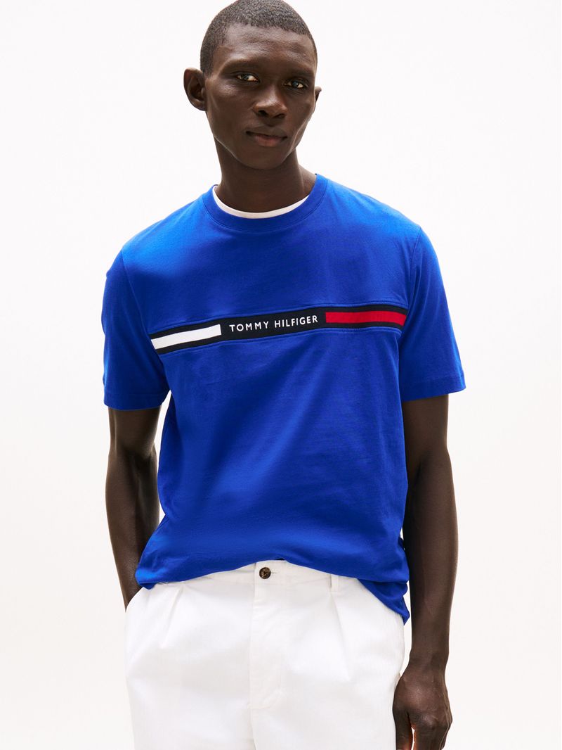 T-shirt-de-cuello-redondo-con-logo