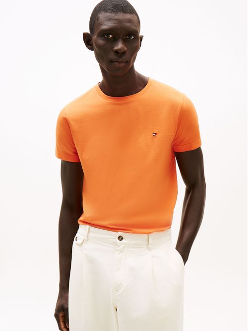 T-shirt de cuello redondo y corte extra slim