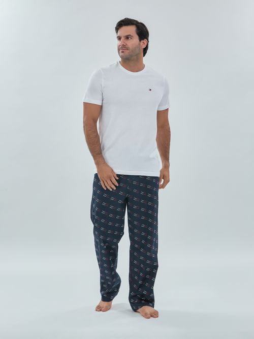 Conjunto de T-shirt y pantalón para dormir con estampado de bandera