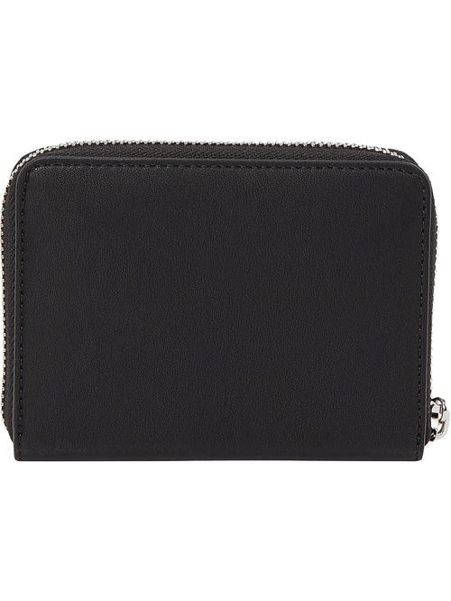 Billetera con zipper e insignia