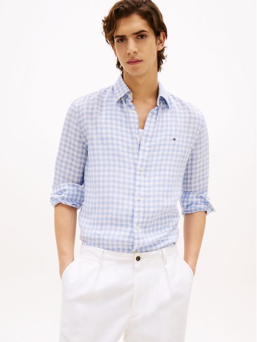 Camisa de cuadros Vichy de corte regular