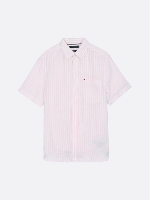 Camisa de lino con rayas