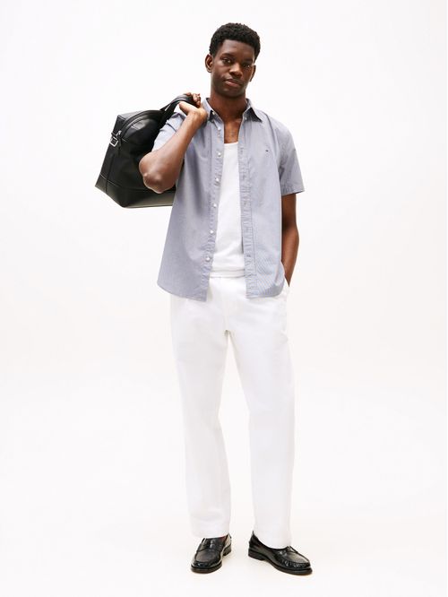 Camisa TH Flex de popelín con microestampado