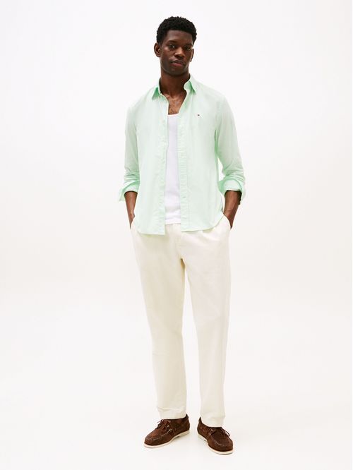 Camisa TH Flex regular de popelín