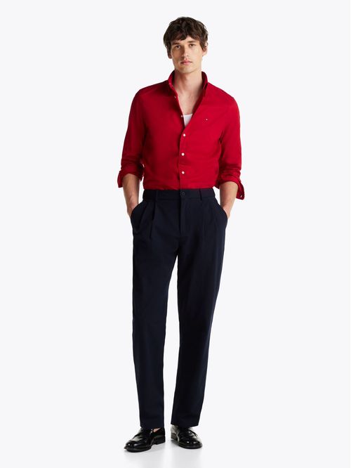 Camisa TH Flex regular de popelín