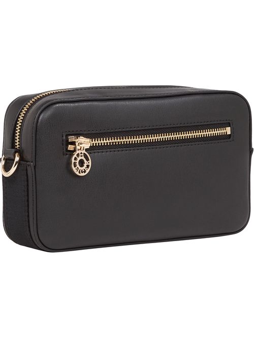 Cartera de hombro con insignia del monograma TH