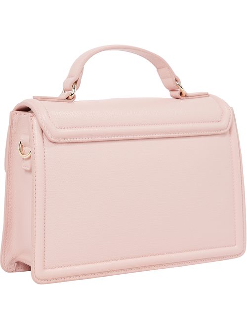 Cartera satchel con cierre de broche giratorio