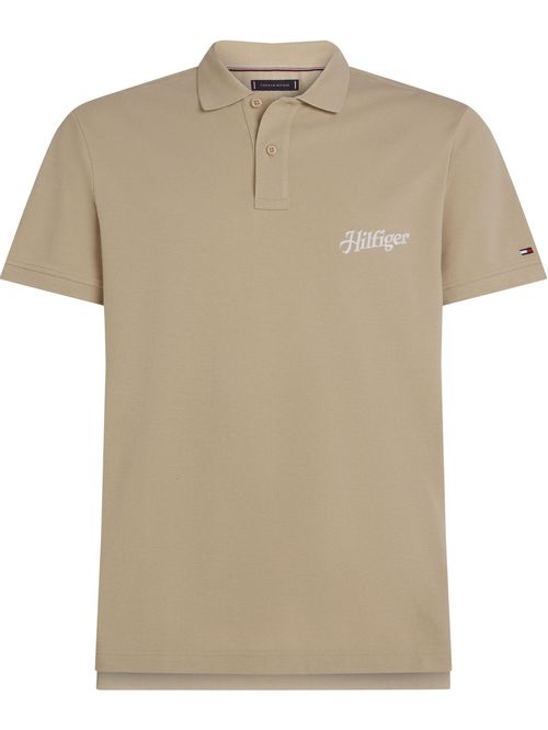 Polo de corte regular con logo bordado