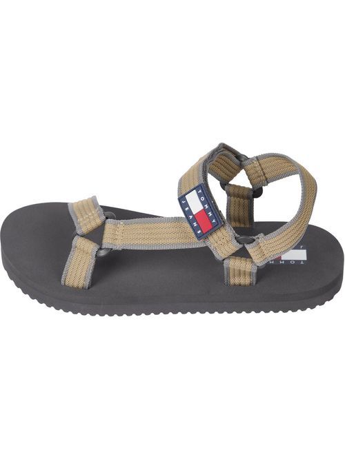 Sandalias con logo engomado