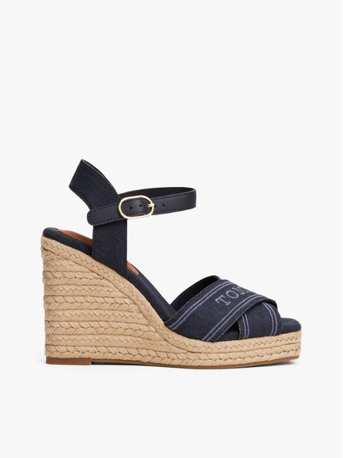 Sandalias de cuña estilo alpargata