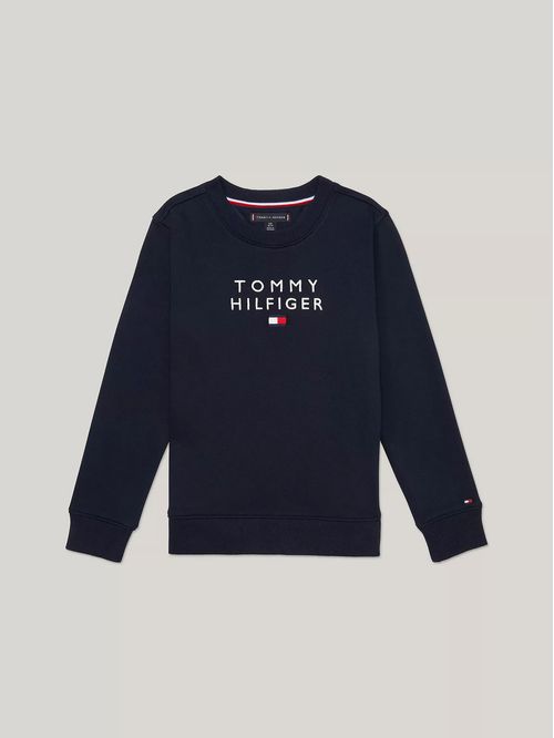 Sweater de cuello redondo con logo