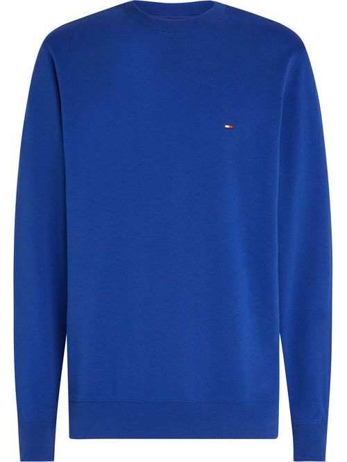 Sweater de felpa con cuello redondo