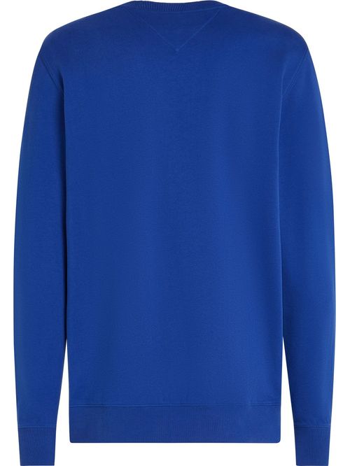 Sweater de felpa con cuello redondo