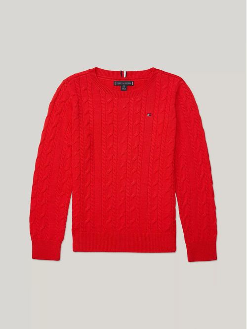 Sweater de punto trenzado