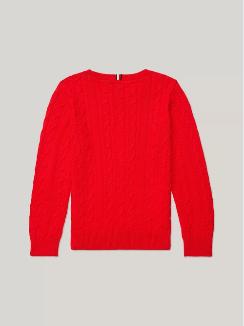 Sweater de punto trenzado