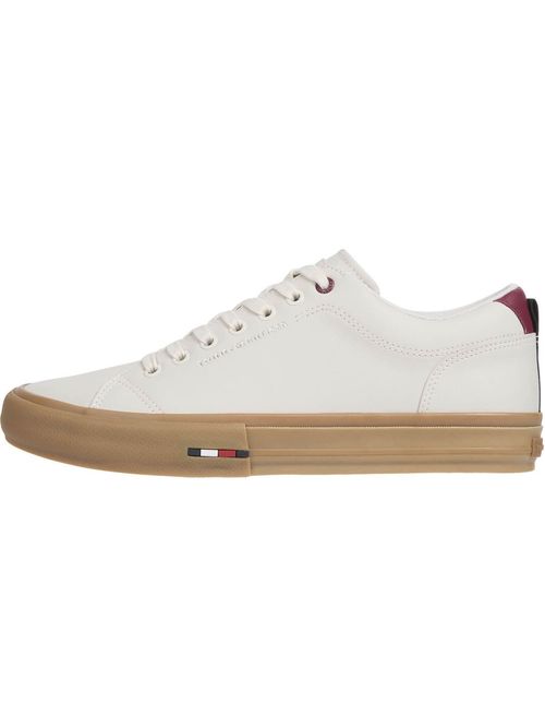 Tenis de Piel con cordones y logo