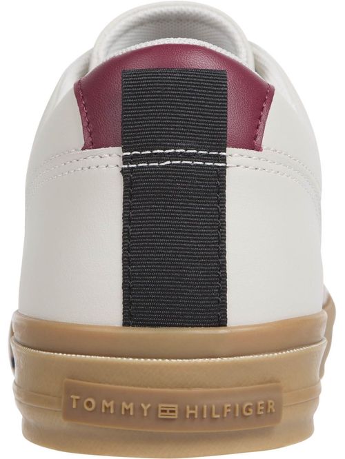 Tenis de Piel con cordones y logo