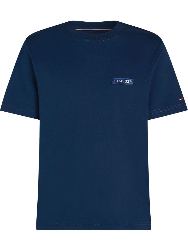 T-shirt-con-logo-monotipo-pequeño-en-el-pecho