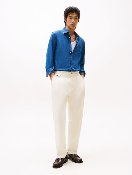 Camisa denim ligera de corte regular