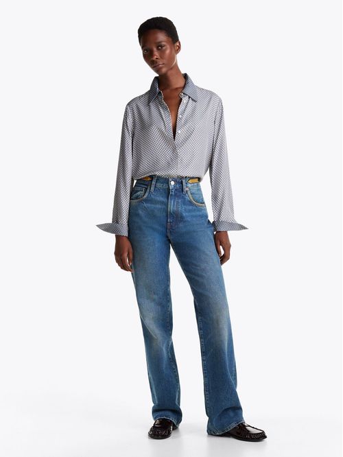 Camisa estampada de corte regular