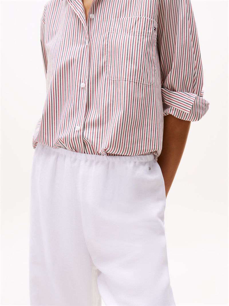 Pantalon-de-mezcla-de-lino-calado