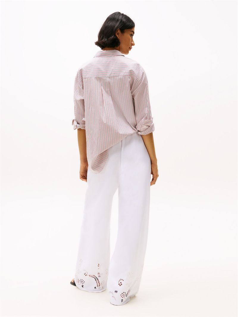 Pantalon-de-mezcla-de-lino-calado