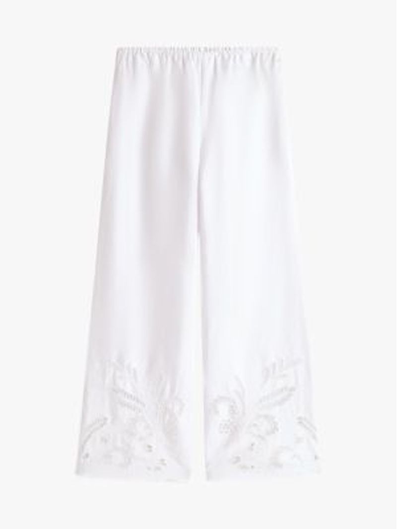 Pantalon-de-mezcla-de-lino-calado