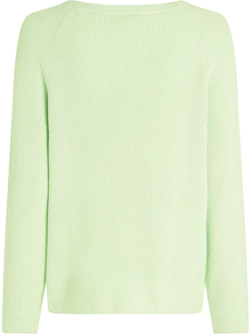 Sweater-de-punto-de-ganchillo-y-Cuello-en-V
