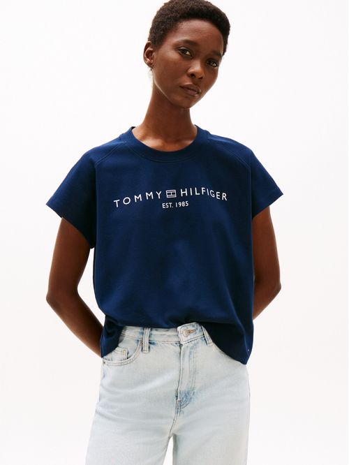 T-shirt amplia de manga casquillo