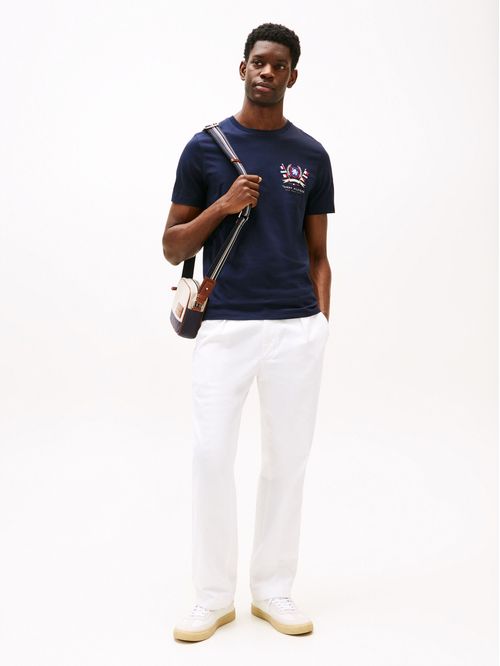 T-shirt de algodón con escudo TH