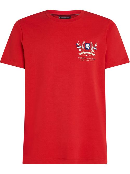 T-shirt de algodón con escudo TH