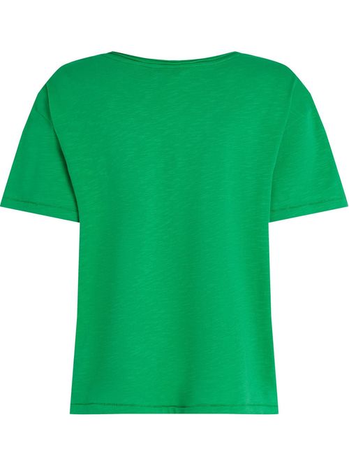 T-shirt texturizada con Cuello en V