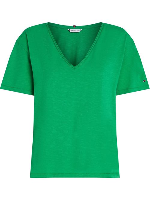 T-shirt texturizada con Cuello en V