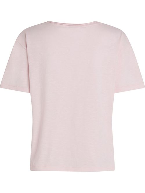 T-shirt texturizada con Cuello en V