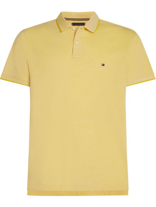 Polo de corte regular con ribetes