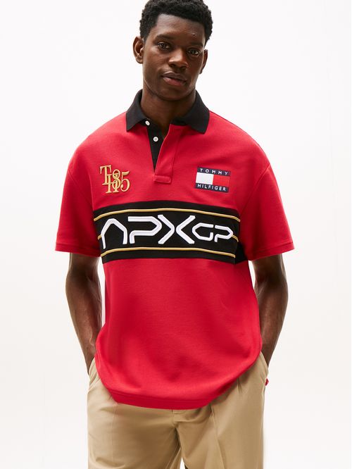 Polo amplio con logo colección APXGP