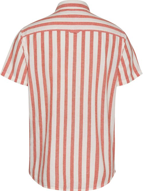 Camisa de manga corta en mezcla de lino