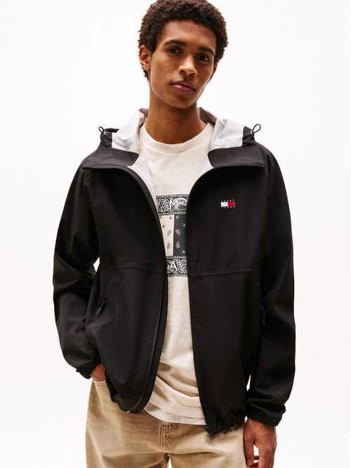 Cortavientos de corte amplio con zipper